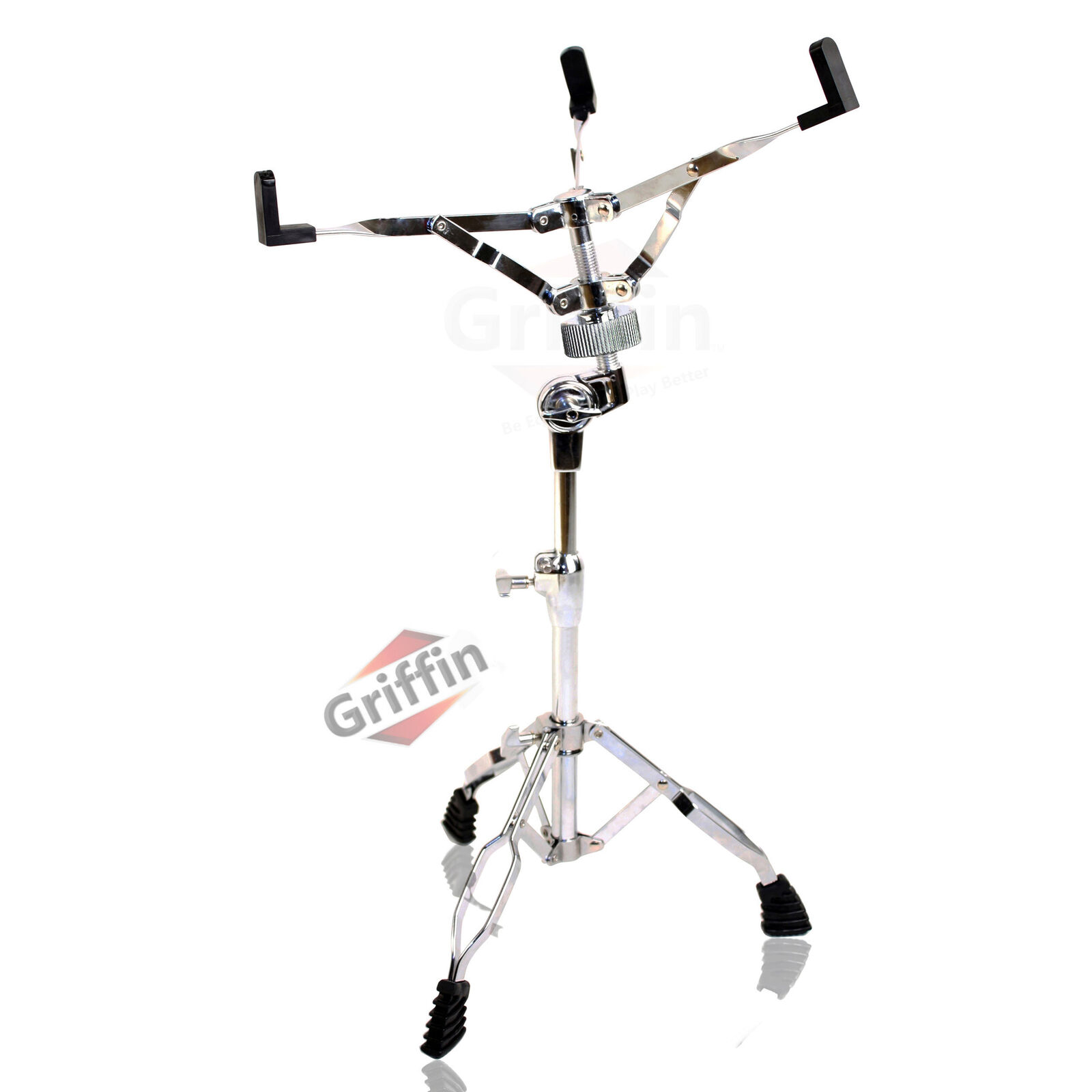 GRIFFIN Snare Drum Kit + Snare Stand, 2 Pairs Maple Wood Drum Sticks & Drum Key 2