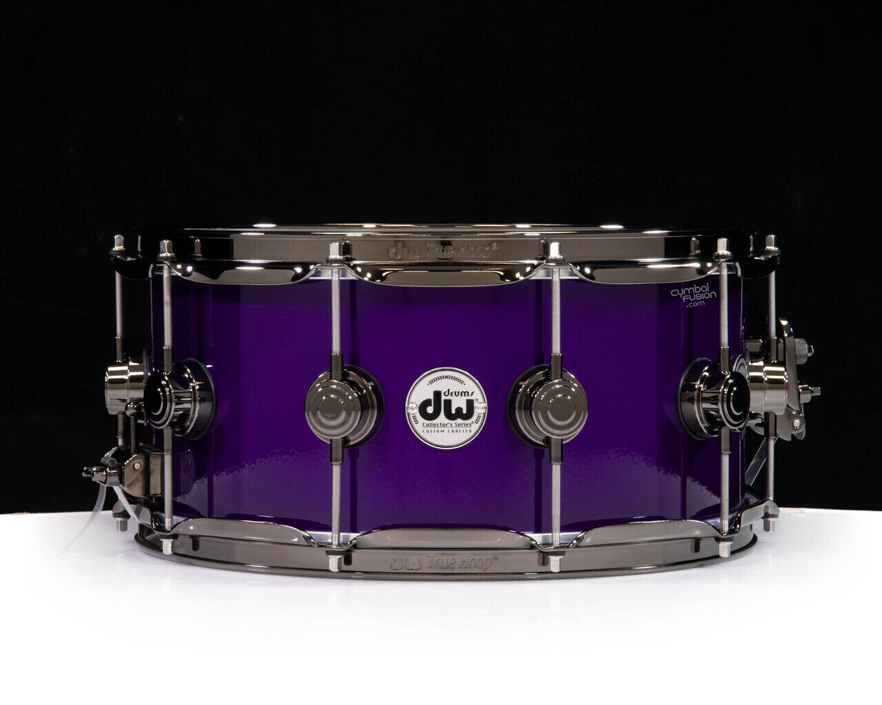 DW Collector’s 6.5×14 Brass Snare Drum w/Black Nickel – Illusion Purple 1