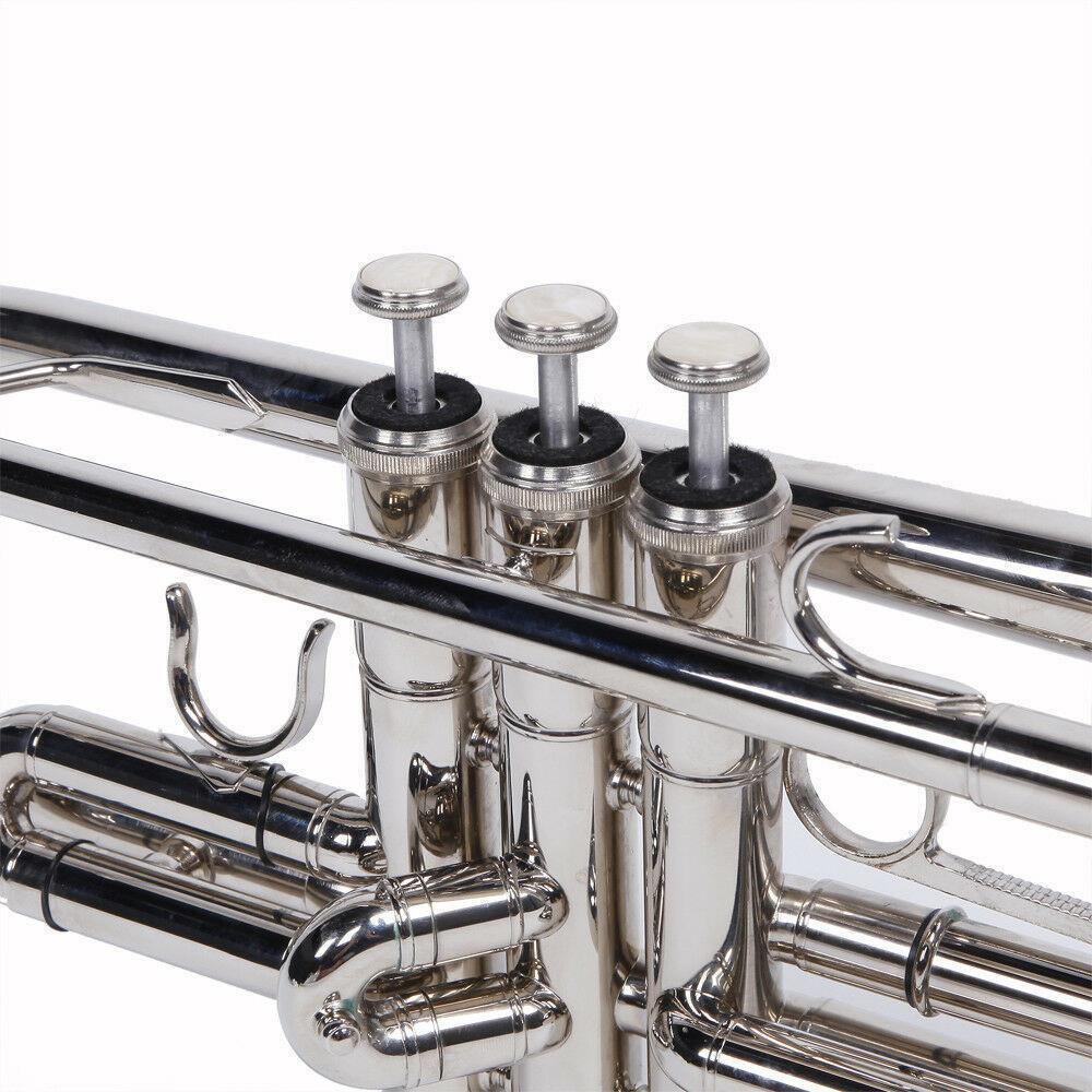 School Band Student Professional Concert Brass Student Bb Trumpet Silver 3