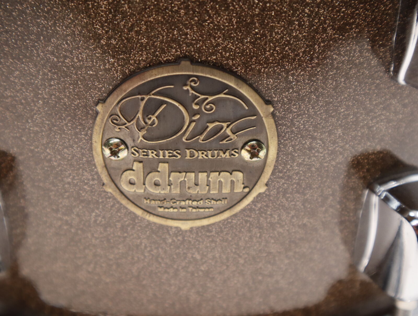 DDrum Dios 7×13″ Gold Sparkle Snare Drum Maple Shell 3