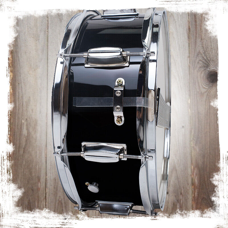 GRIFFIN Snare Drum – Black 14″x5.5 Poplar Wood Shell Acoustic Percussion Kit Set 11