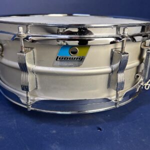 Vintage Ludwig Acrolite 5x14 Snare Drum. B/O Badge (pointed badge) - Image 1