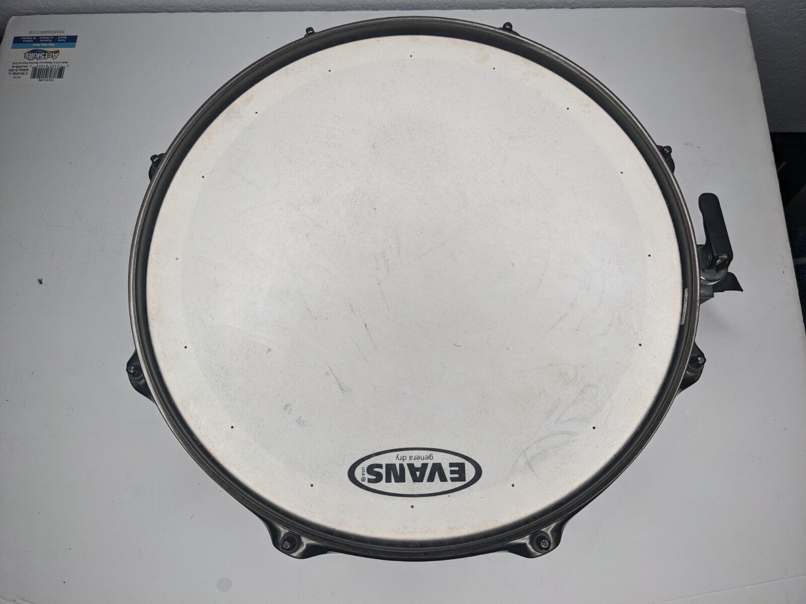 5 x 13 Custom Snare Drum Ginger Glass 9 Ply Maple / Walnut Black Hardware 6