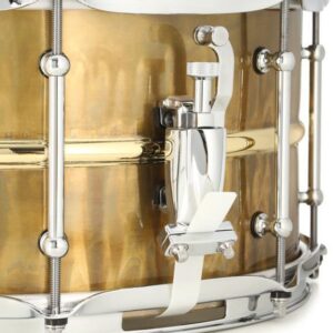 Pork Pie Percussion Brass Patina Snare Drum - 7 x 13 inch - Image 5