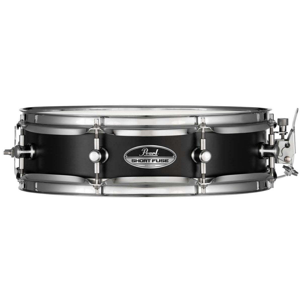 Pearl Short Fuse Black Steel Piccolo Snare Drum 13×3.5 1