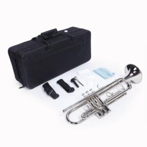 School Band Student Professional Concert Brass Student Bb Trumpet Silver - Image 5