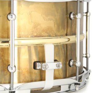 Pork Pie Percussion Brass Patina Snare Drum - 7 x 13 inch - Image 7