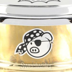 Pork Pie Percussion Brass Patina Snare Drum - 7 x 13 inch - Image 9