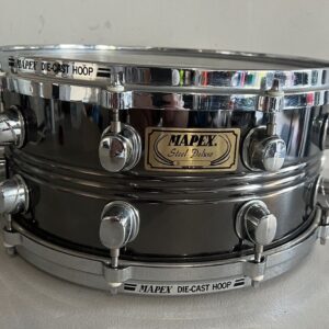 Vintage Mapex Steel Deluxe Black Panther Snare 7.5x14 RARE - Image 1