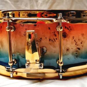 FOREACH Mappa Burl Snare Drum 14x5.5 with Gold Color Hardwares - Image 1