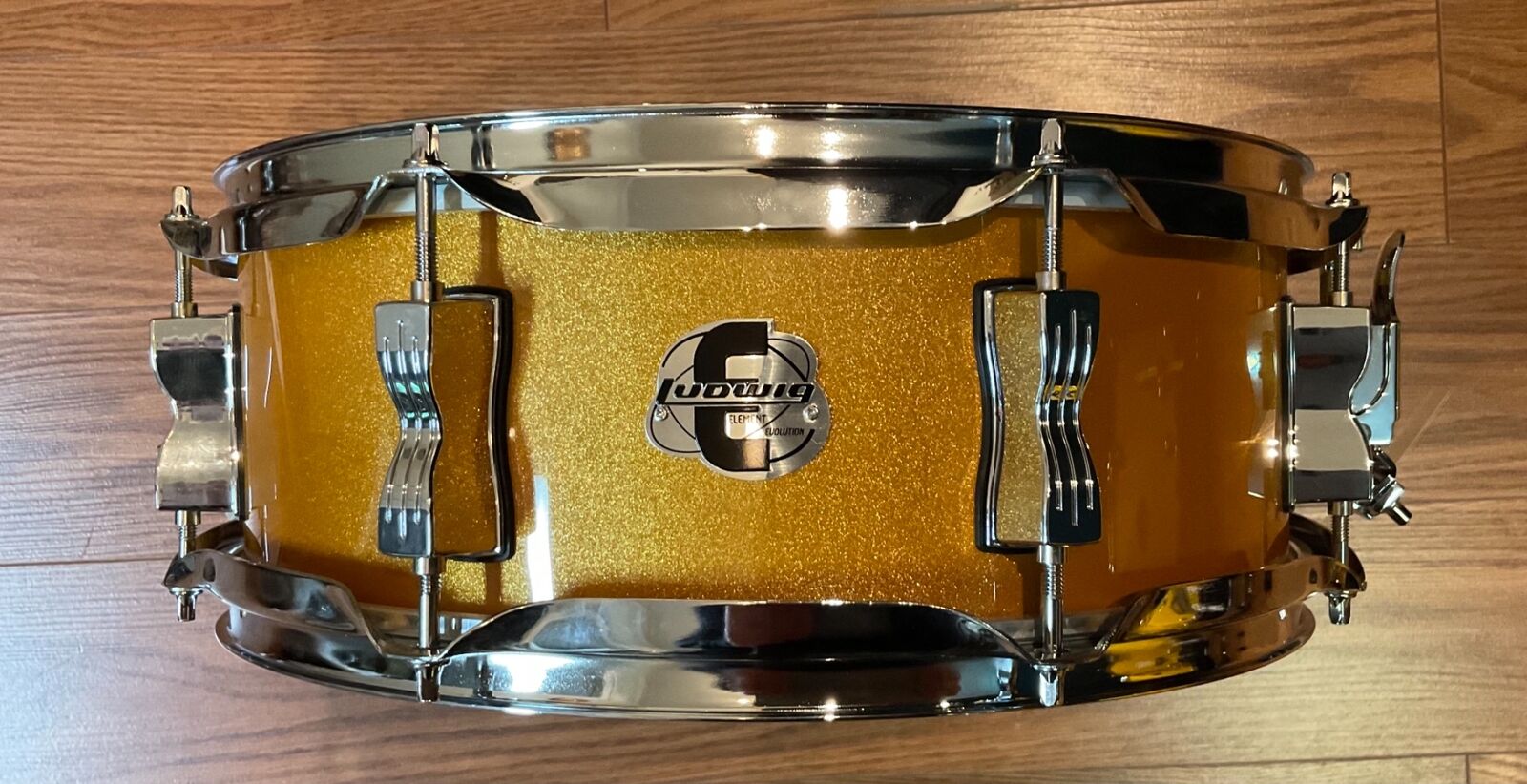 Ludwig Element Evolution Snare Drum, Gold Sparkle 1