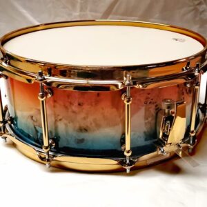 FOREACH Mappa Burl Snare Drum 14x5.5 with Gold Color Hardwares - Image 2