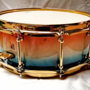 FOREACH Mappa Burl Snare Drum 14x5.5 with Gold Color Hardwares - Image 3