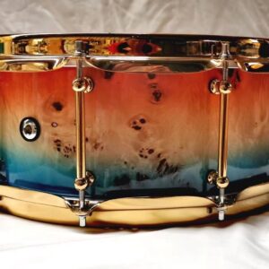 FOREACH Mappa Burl Snare Drum 14x5.5 with Gold Color Hardwares - Image 4