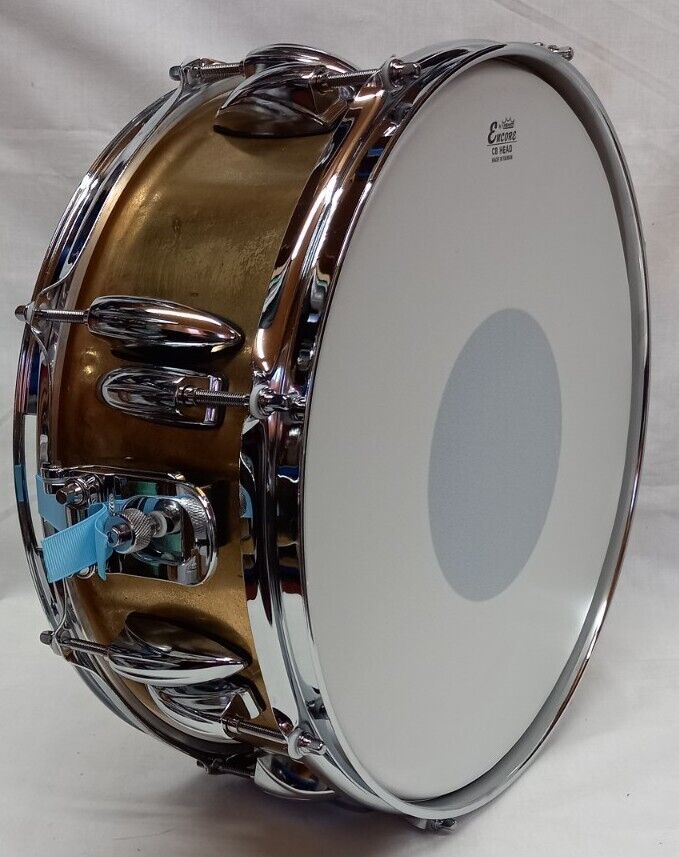 BRASS SNARE DRUM – 14 x 5.5 – FULLY REFURBISHED 1