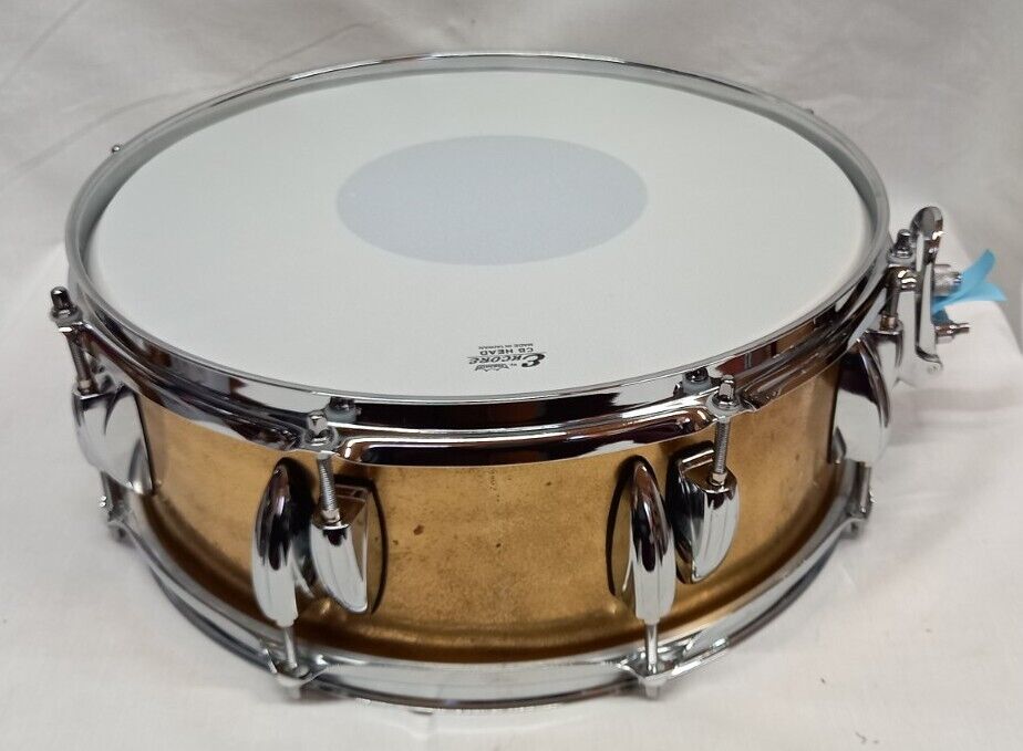 BRASS SNARE DRUM – 14 x 5.5 – FULLY REFURBISHED 4