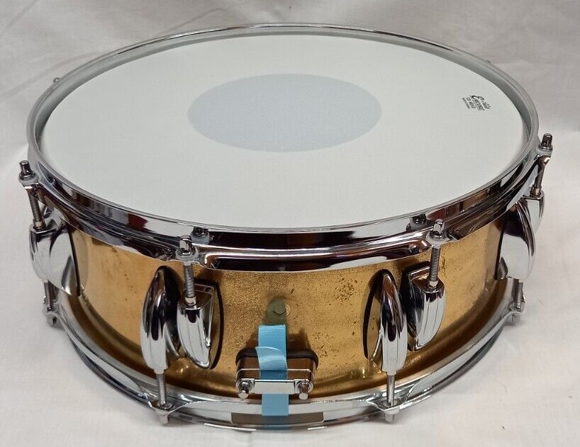 BRASS SNARE DRUM – 14 x 5.5 – FULLY REFURBISHED 5