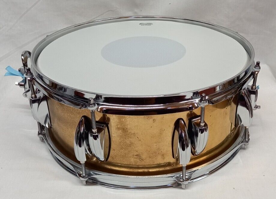 BRASS SNARE DRUM – 14 x 5.5 – FULLY REFURBISHED 6