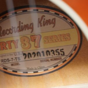 Recording King Dirty 37 Series RDS-7-TS Acoustic Guitar - Image 13