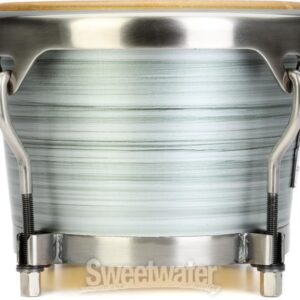 Pearl Signature Series Jesus Diaz Bongos - 7 inch, 8.5 inch, Brushed Platinum - Image 6