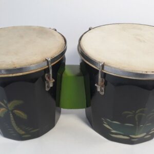 Vintage Bongos Caramuru A Rosetti Brasil 50s 60s Retro Wood Decorative Palm Tree - Image 10