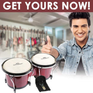 Bongo Drum Set for Adults Kids Beginners Professionals, Upgrade Packaging, Set o - Image 7