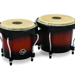 Latin Percussion LP601NY-VSB LP City Wood Bongos - Vintage Sunburst - Image 1