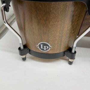 Latin Percussion LP Aspire Bongo Drums 8.5" & 7" Wood Grain Chrome - Image 4