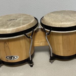 CP Cosmic Percussion Bongos 7” & 6” Drums Natural Wood Great Sound India - Image 1