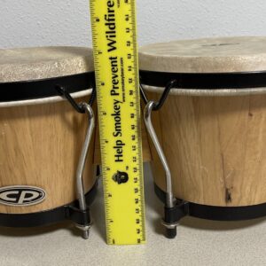 CP Cosmic Percussion Bongos 7” & 6” Drums Natural Wood Great Sound India - Image 10