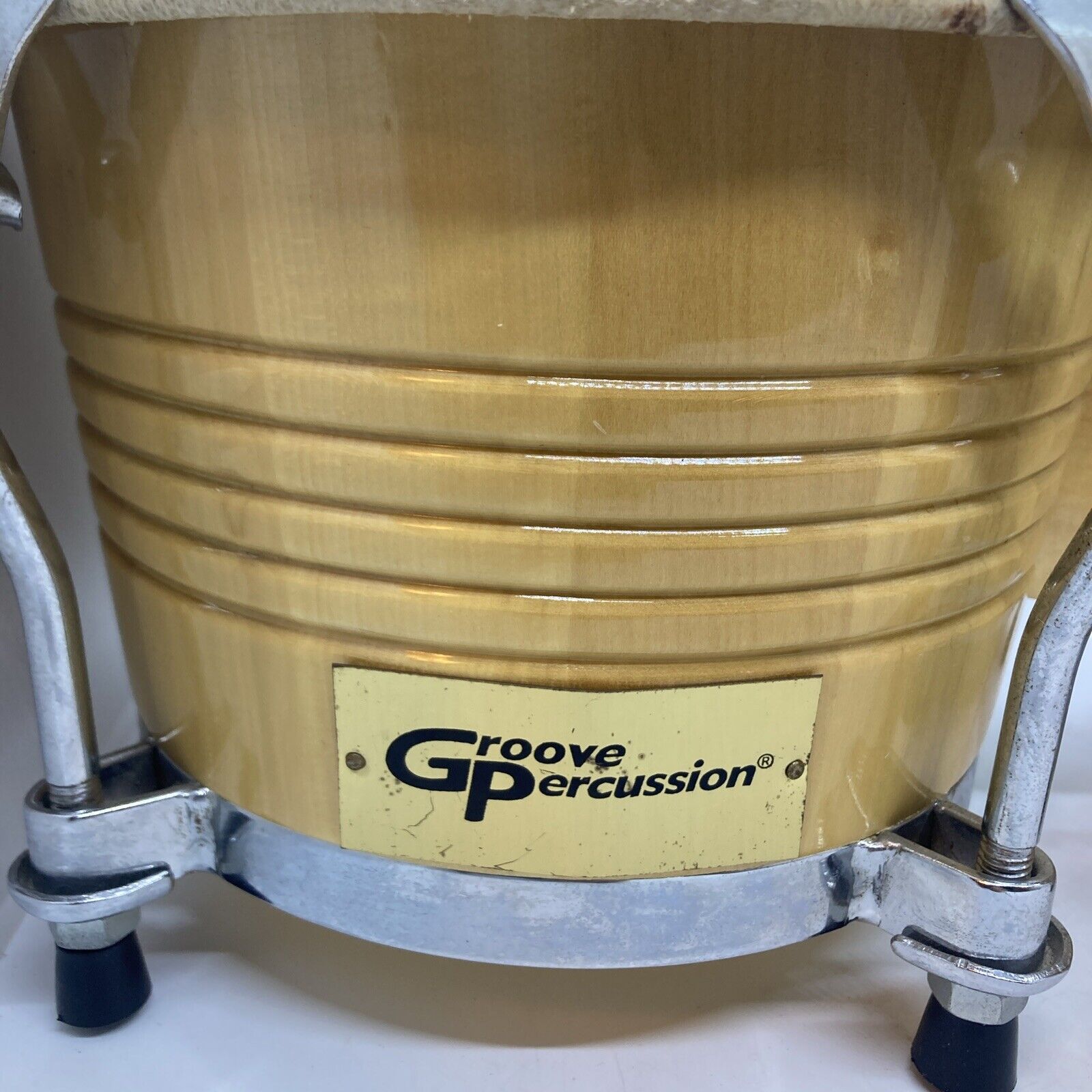Groove Percussion Bongo Drum Set Two Hand Drums Instrument 2