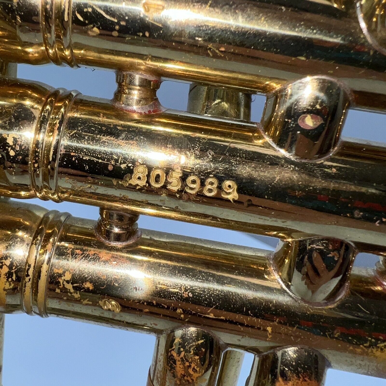 King 1501 U.S.A. Trumpet in Case for Restoration 9