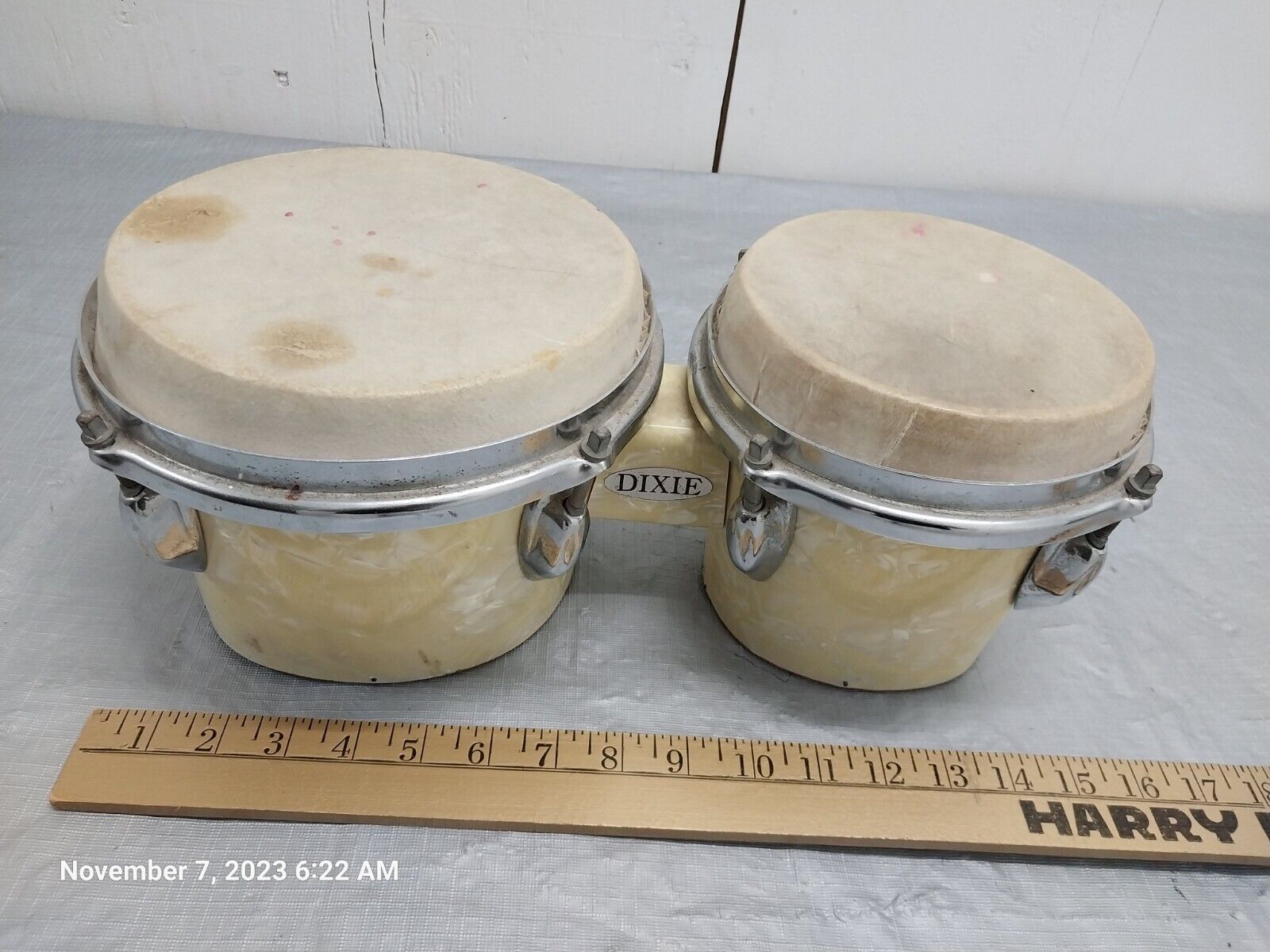 Vintage 1950 60s Bongos Mother Of Pearl 2