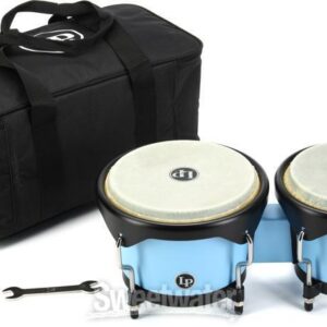 Latin Percussion Discovery Bongo Set - Sonic Blue - Image 2