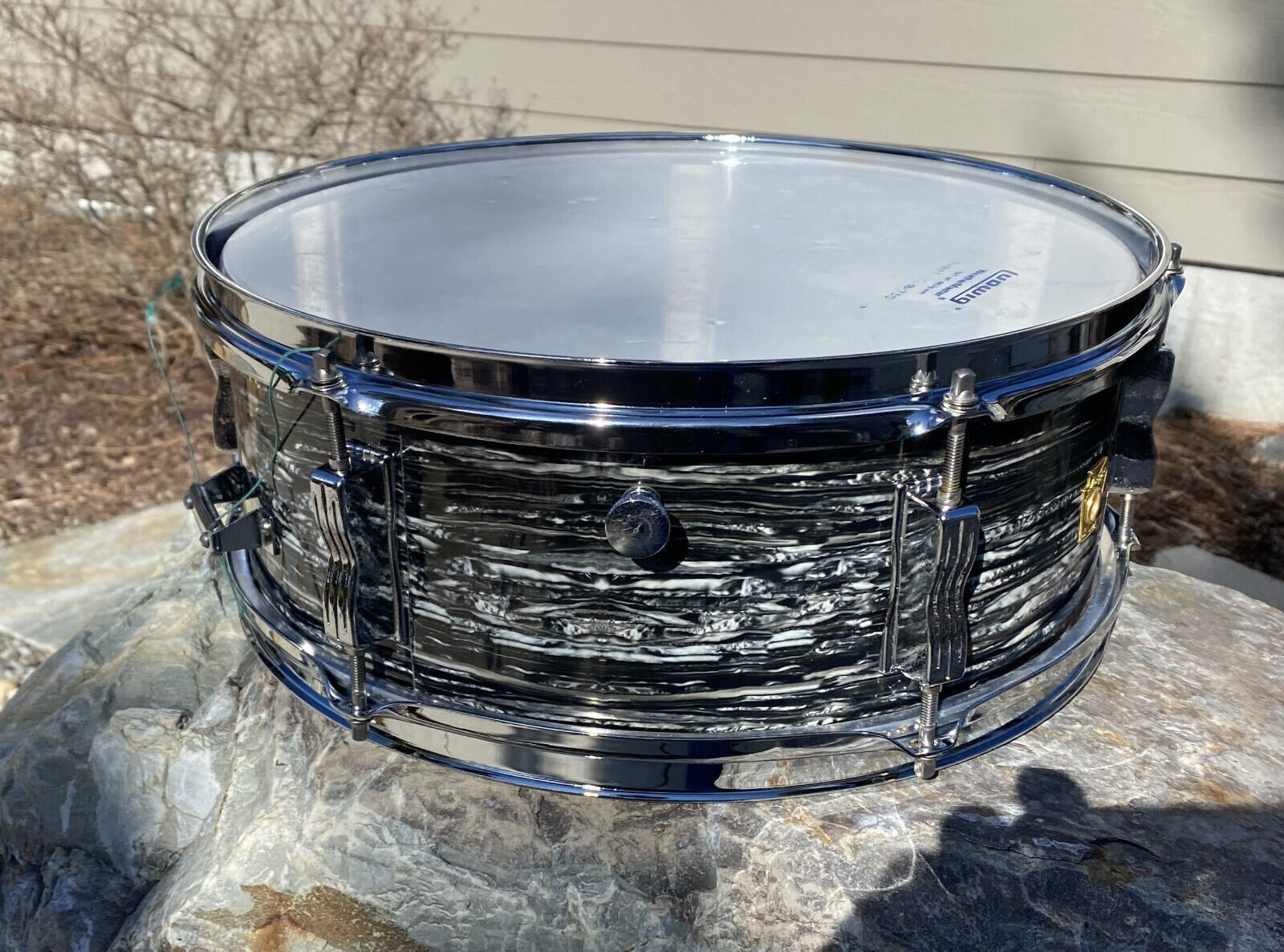 Ludwig Pioneer Snare Drum With Black Oyster Pearl Wrap 2