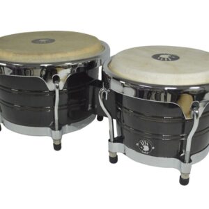 5d2 Profesional Wood Bongo 7-1/4” & 8-5/8” Heads - Black/Chrome Hardware - - Image 1