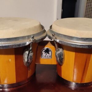 Toca Bongo Set Brown Percussion Hand Drummer Bongos Good Vibes Great Sound - Image 1