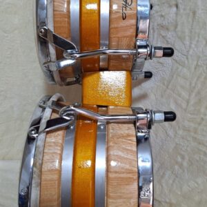 This Is A Set Hand Made HR El piernas Bongo From Colombia Natural Wood - Image 3