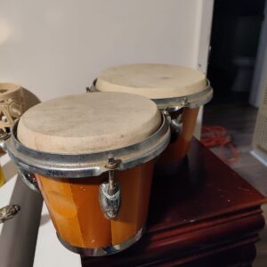 Toca Bongo Set Brown Percussion Hand Drummer Bongos Good Vibes Great Sound - Image 5