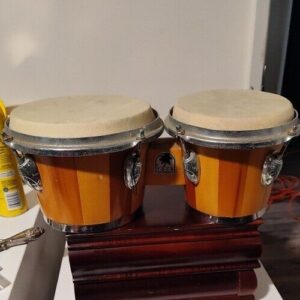 Toca Bongo Set Brown Percussion Hand Drummer Bongos Good Vibes Great Sound - Image 8