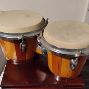 Toca Bongo Set Brown Percussion Hand Drummer Bongos Good Vibes Great Sound - Image 9