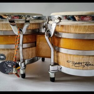 This Is A Set Hand Made HR El piernas Bongo From Colombia Natural Wood - Image 6
