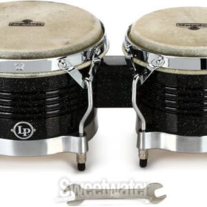 Latin Percussion Matador Wood Bongos - Black Nebula - Sweetwater Exclusive - Image 2
