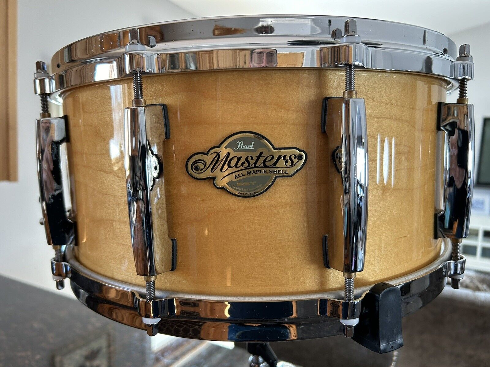 Pearl Masters snare drum, Maple with PURESOUND Copper Snare upgrade. NO RESERVE! 2