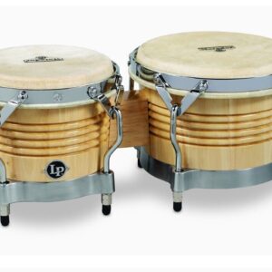 Latin Percussion Bongos M201-AWC LP Matador Wood-Natural/Chrome 8.625 in - Image 1