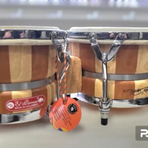 This Is A Set Hand Made HR El piernas Bongo From Colombia Natural Wood - Image 2