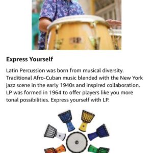 Latin Percussion Bongos M201-AWC LP Matador Wood-Natural/Chrome 8.625 in - Image 3
