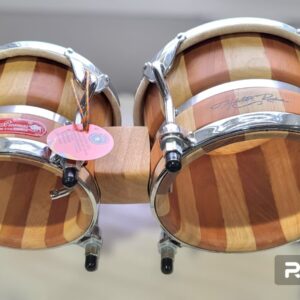 This Is A Set Hand Made HR El piernas Bongo From Colombia Natural Wood - Image 3