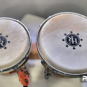 This Is A Set Hand Made HR El piernas Bongo From Colombia Natural Wood - Image 4