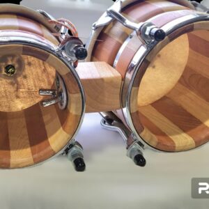 This Is A Set Hand Made HR El piernas Bongo From Colombia Natural Wood - Image 5